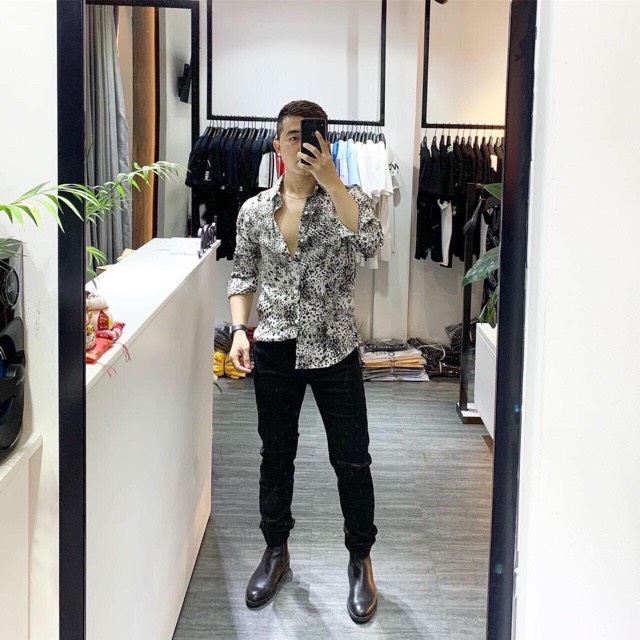 Áo sơ mi nam dài tay vải lụa cao cấp x5