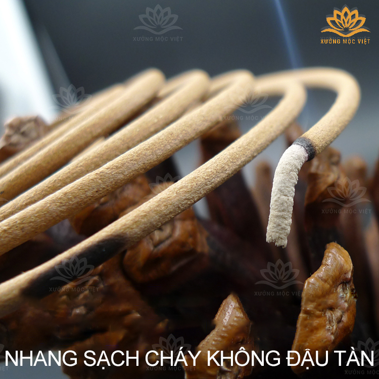 Nhang Khoanh Trầm Hương Cao Cấp Xưởng Mộc Việt - Nhang Trầm Sạch-Thơm Dịu Nhẹ-An Toàn Cho Sức Khoẻ-Dùng Thưởng Trầm-Xông Nhà-Giúp An Thần-Tạo Giấc Ngủ Ngon Hơn