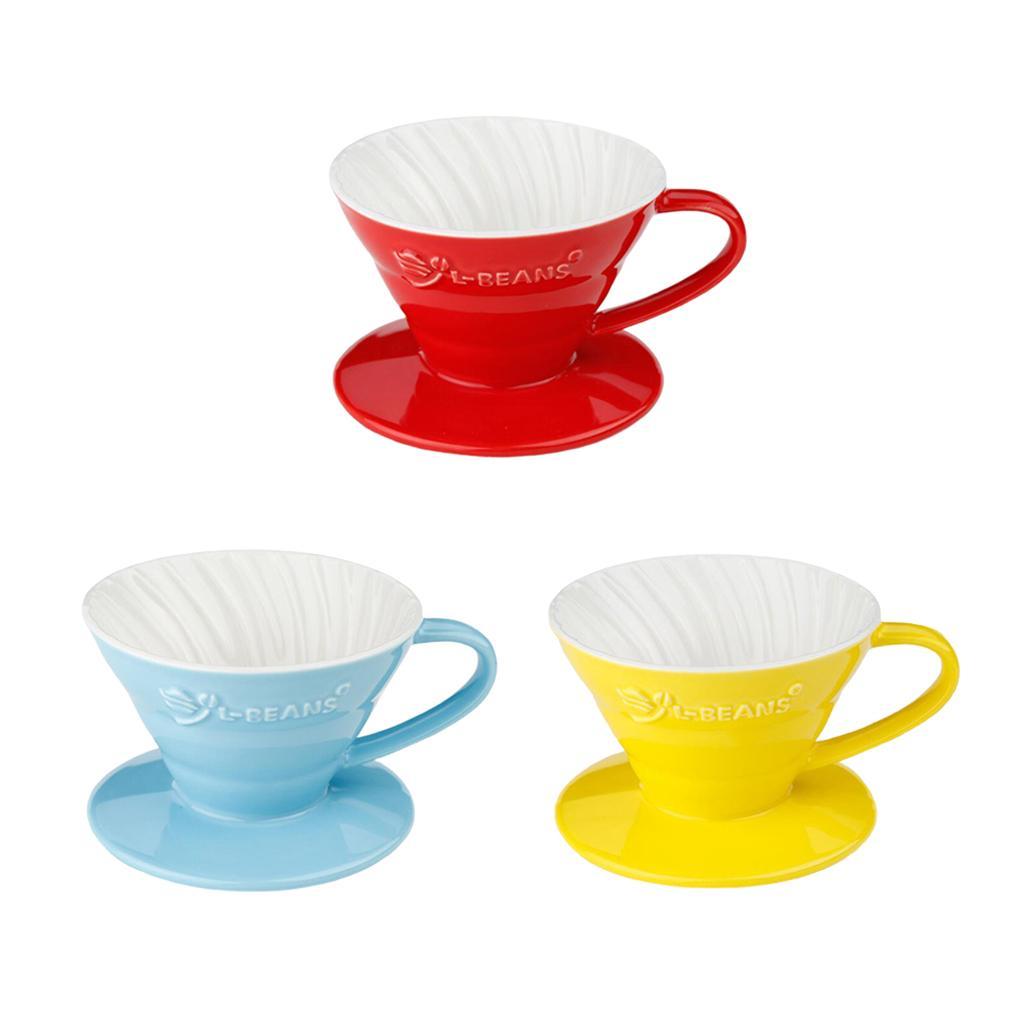 Ceramic Coffee Dripper, Red