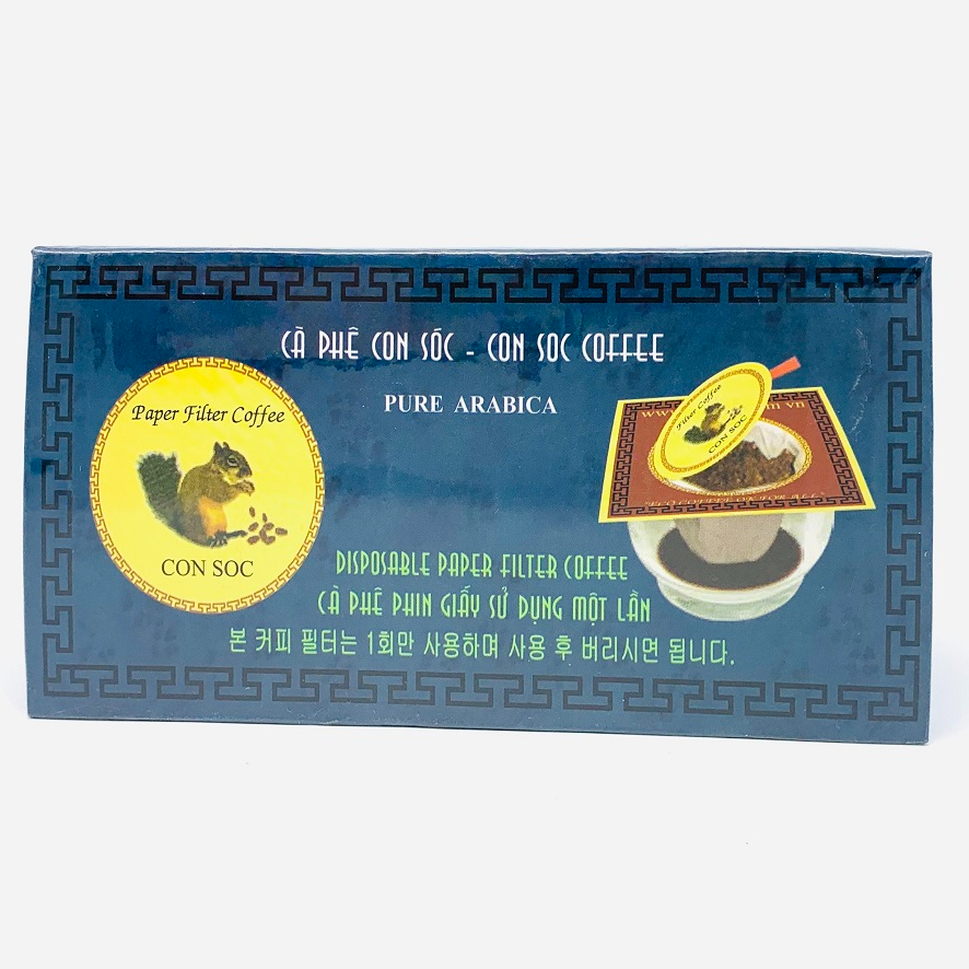 Cà phê Con Sóc Phin Lọc Xanh Đơn