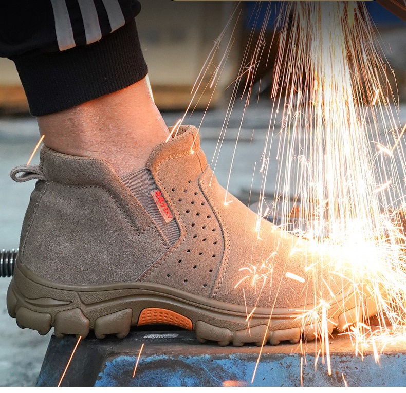 Giày Bảo Hộ Nam Cổ Cao BH15 Giày Nam Công Trường- Leo Núi ,Phượt ,Đế Tăng Ma Sát- Chống Đinh-Cách Điện