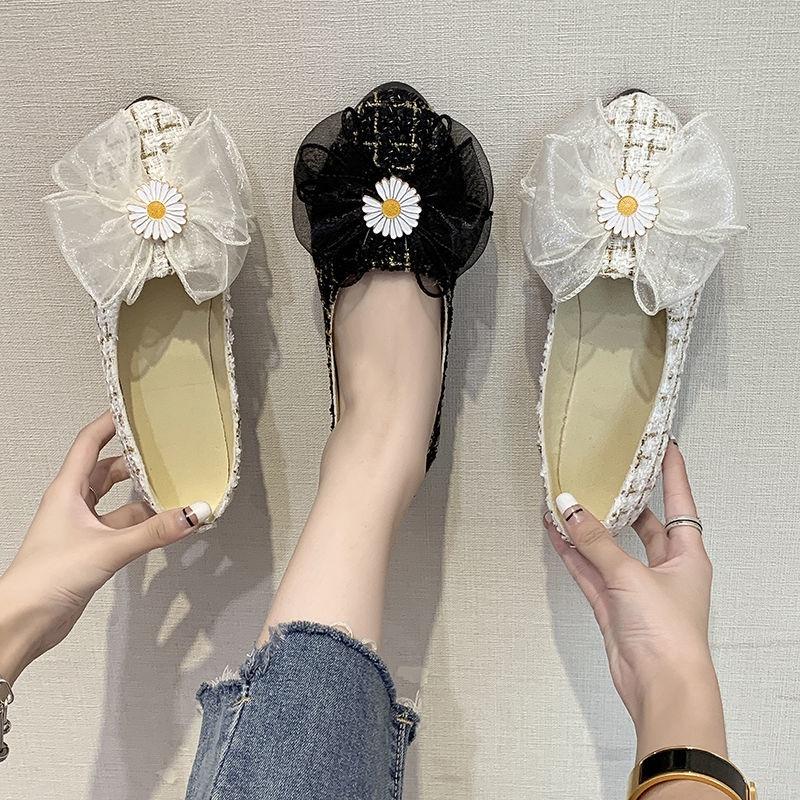 Giày Búp Bê Đế Bằng Thiết Kế Đơn Giản Thời Trang Cao Cấp Cho Nữ