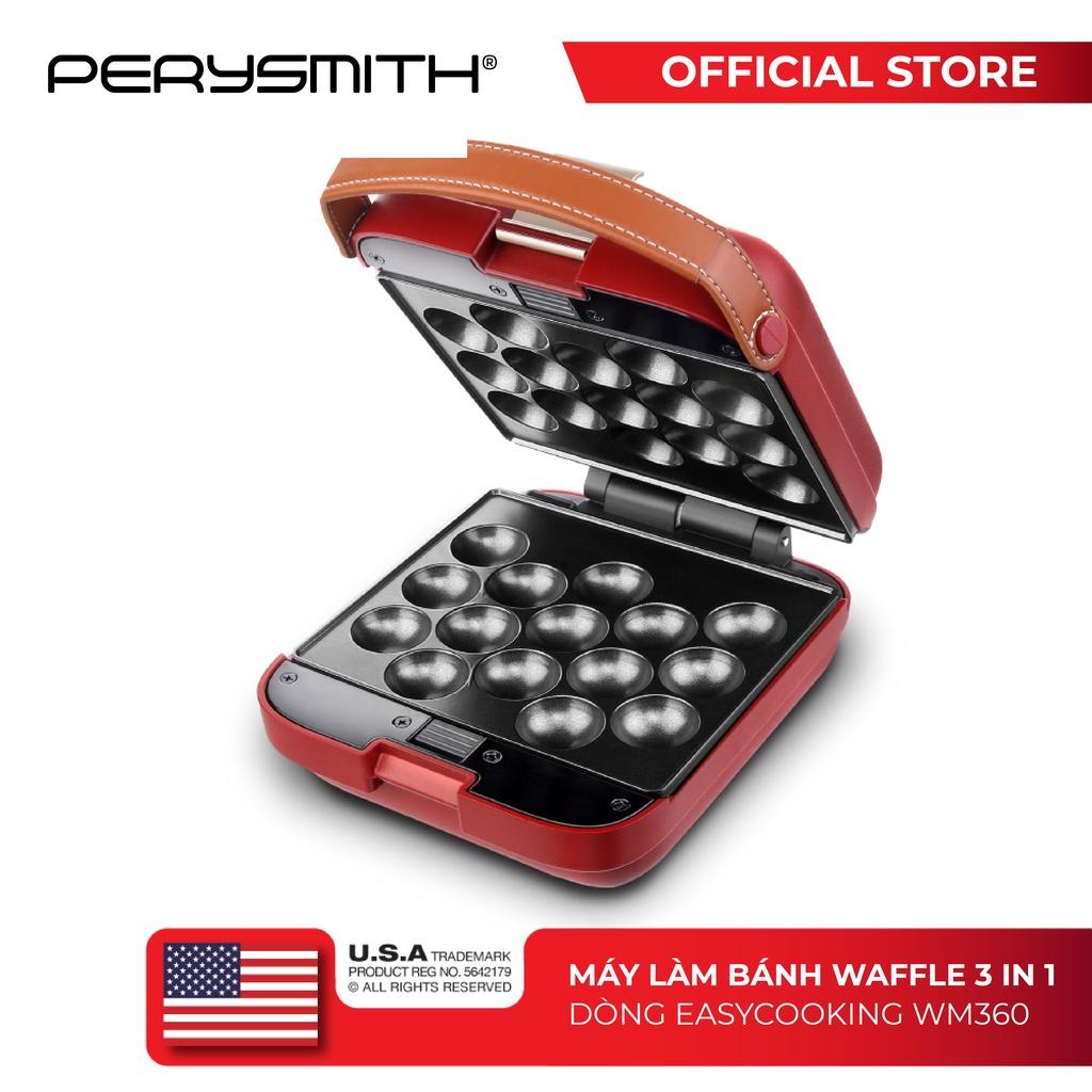 Máy làm bánh Waffle 3 trong 1 PerySmith WM360 - Hàng chính hãng