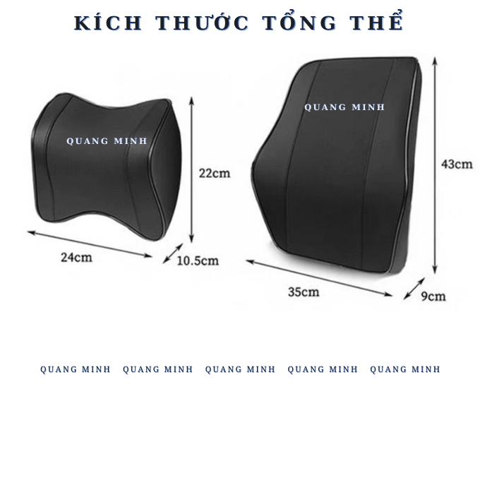 GỐI TỰA LƯNG, TỰA ĐẦU XE HƠI HÀNG DA PU NAPPA CAO CẤP