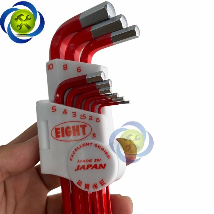 Bộ lục giác 9 cây Eight TLC-S9NRE JAPAN màu đỏ