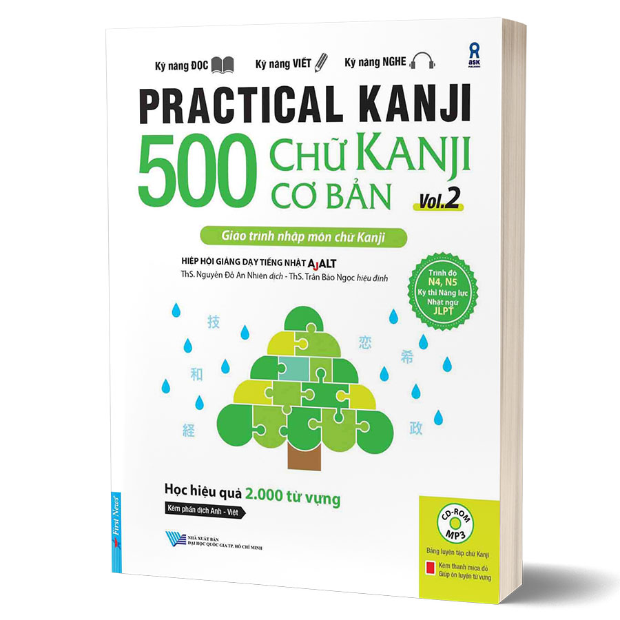 Practical Kanji Vol.2 - 500 Chữ Kanji Cơ Bản Vol.2 (Tặng Kèm CD)