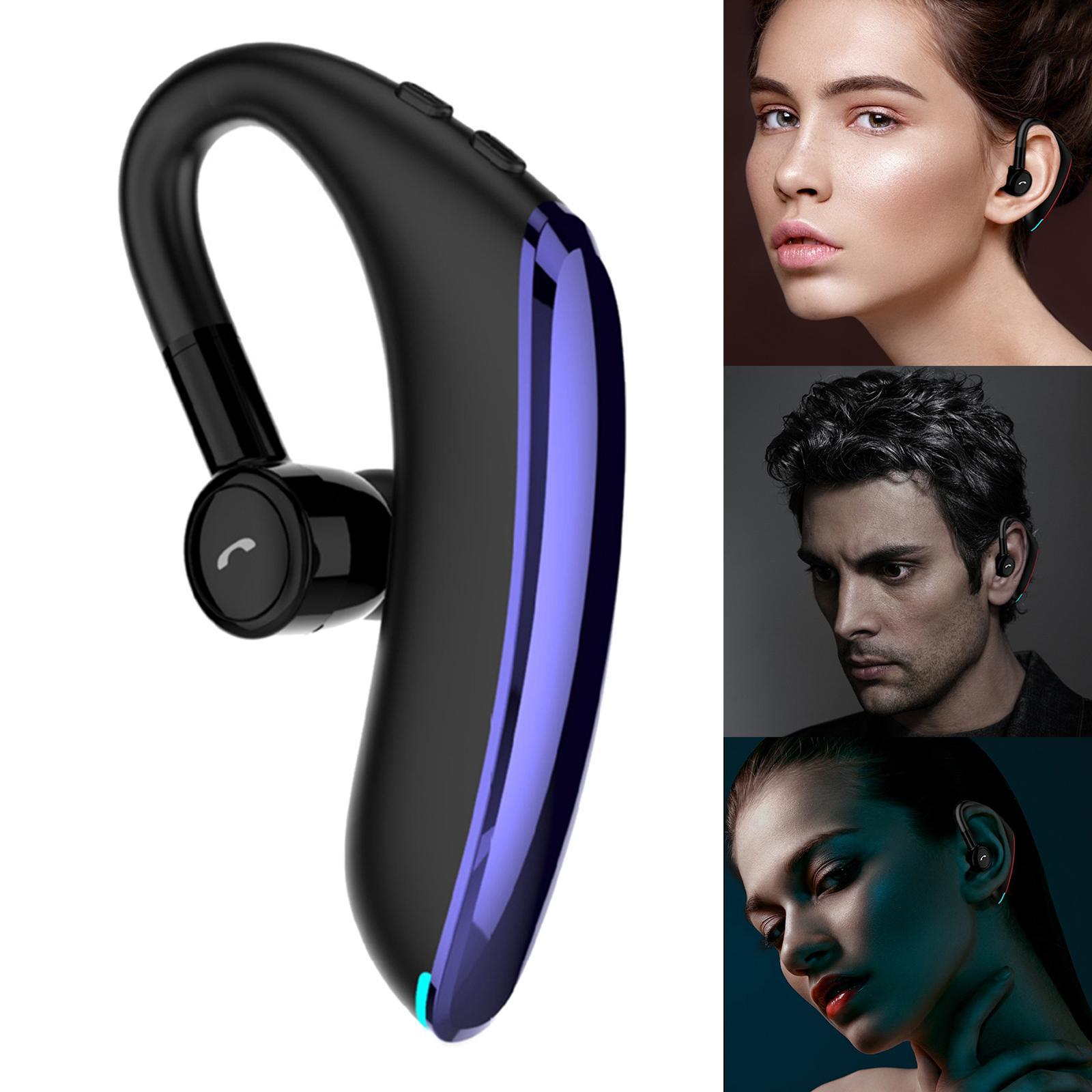2 Pcs Bluetooth Earpiece Handsfree Headset Business Number Report Driving