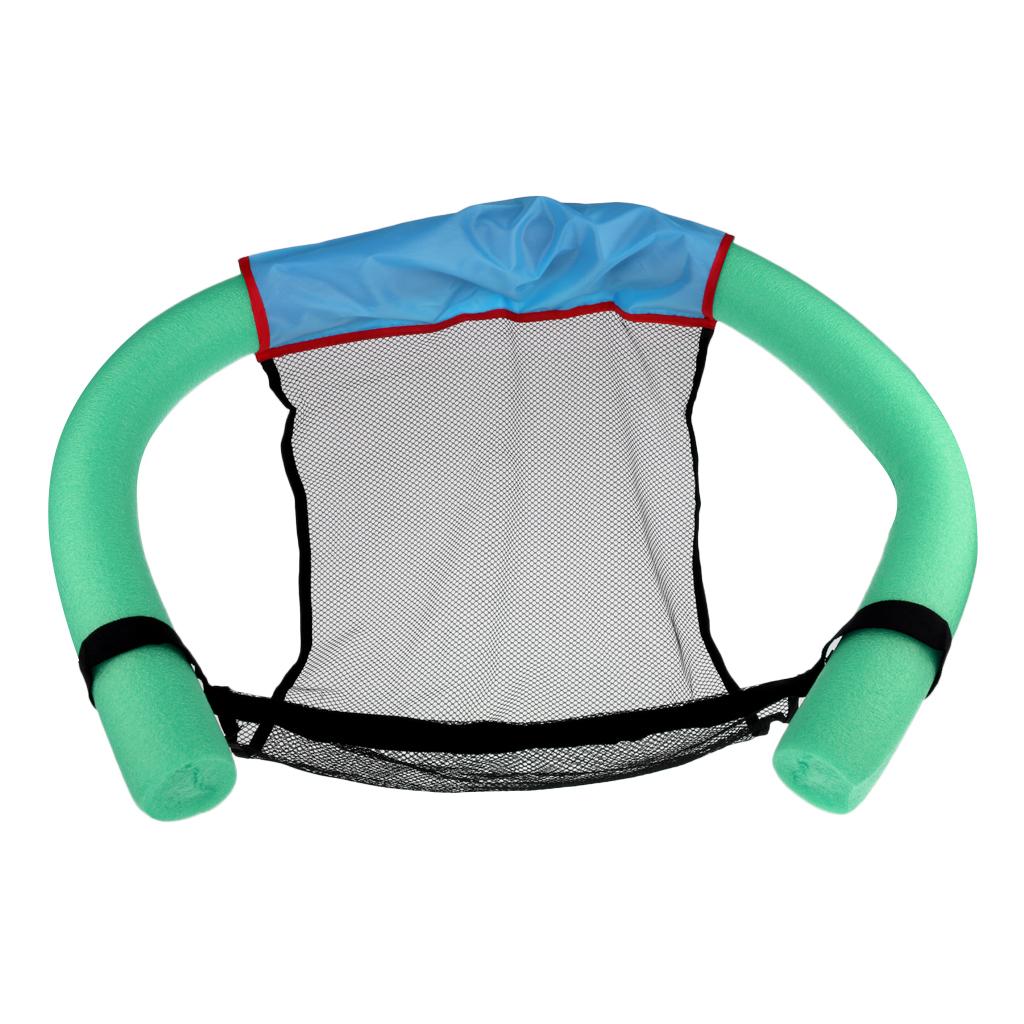 Swimming Noodle Chair Floating Sling Stick Mesh Net Seat Bed Size S Red