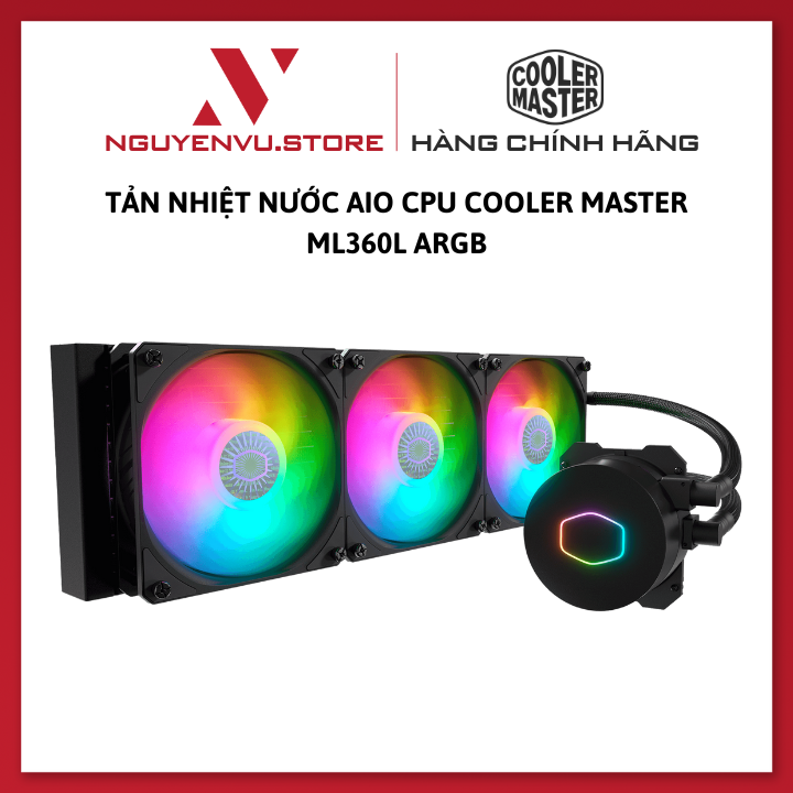 Tản Nhiệt Nước CPU COOLER MASTER MASTERLIQUID ML360L V2 ARGB - Hàng Chính Hãng