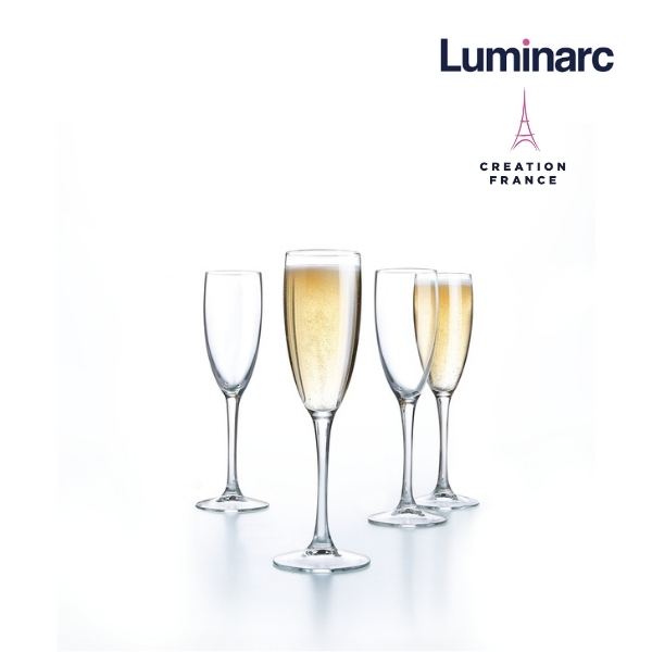 Bộ 4 Ly Champagne Thuỷ Tinh Luminarc World Wine 160ml - LUWOG8981 