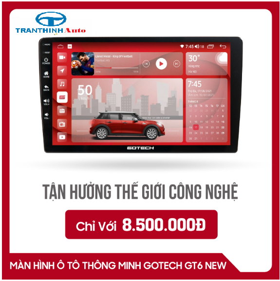 MÀN HÌNH Ô TÔ THÔNG MINH GOTECH GT6 NEW