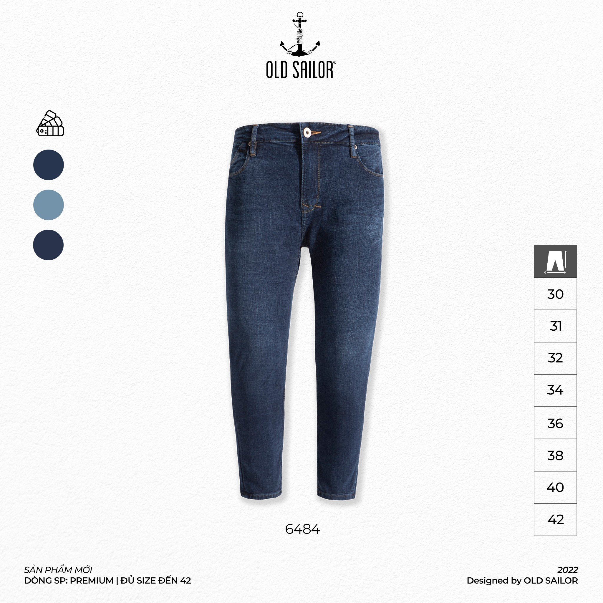 Quần jean nam Old Sailor - OSL PREMIUM SKINNY JEANS - Big size upto 42