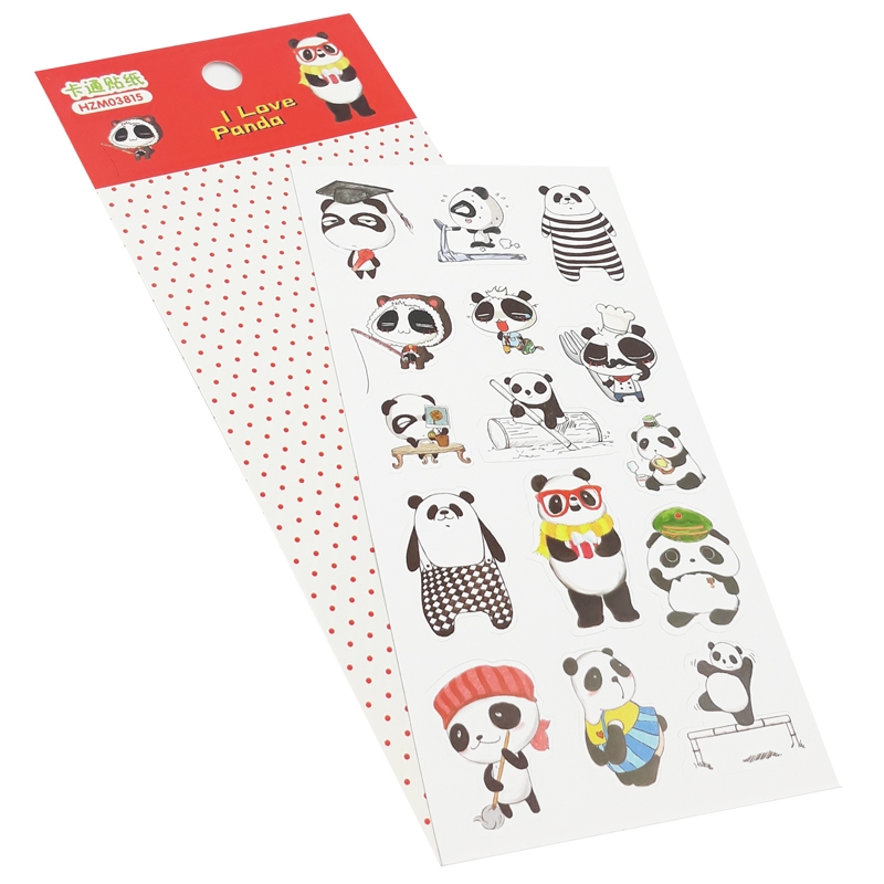 Bộ 3 Sticker Panda GUBHZMT03815 - Mẫu 4