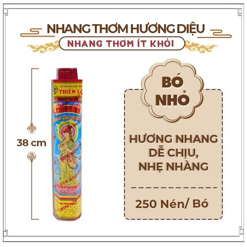 Nhang Thơm Nhẹ Nhàng Ít Khói Quan Âm Phổ Độ Thiên Lộc An Toàn Cho Sức Khỏe - 4 Tấc Bó Nhỏ 250 Nén