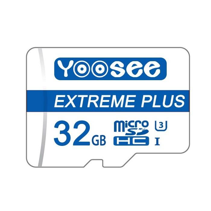 Thẻ nhớ microSDHC Yoosee Extreme Plus 32GB UHS-I U3 4K R90MB/s W40MB/s (Trắng xanh)