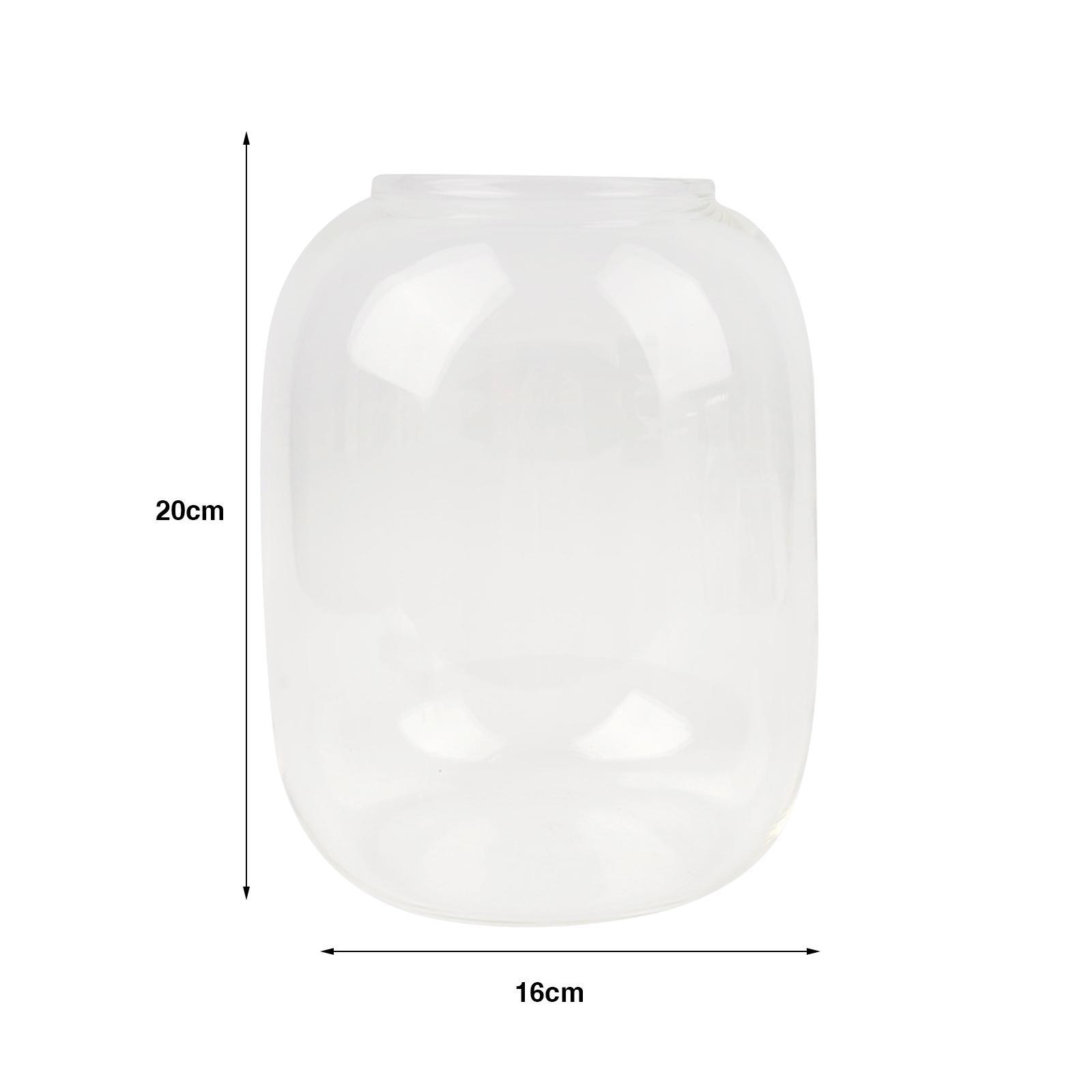 Vase Glass Glass Empty Bottle for Home Office Ornament