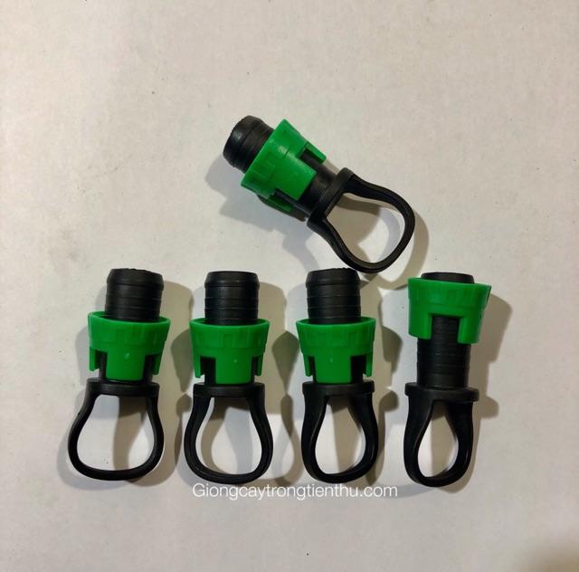 SET 5 CÁI CÚT BỊT NỐI NHANH DÙNG BỊT ĐẦU CUỐI DÂY TƯỚI NHỎ GIỌT,PHUN MƯA ỐNG 16mm