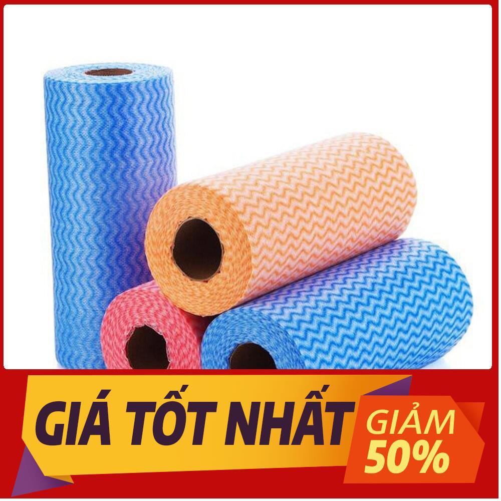 Khăn giấy lau đa năng bằng vải khô không dệt cho phòng nhà bếp tay giầy siêu sạch tiện dụng 50 tờ