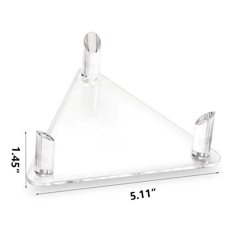 Set 2 giá đỡ quả bóng rổ / bóng chuyền bằng acrylic trong suốt tiện dụng