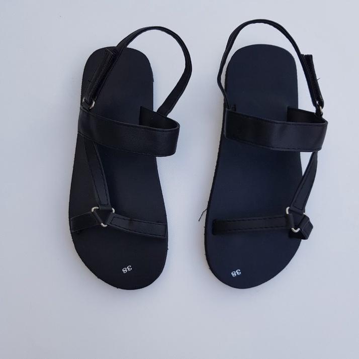 sandal đồng nai xăng đan nữ đế đen quai đen size từ 35 nữ đến 42 nữ