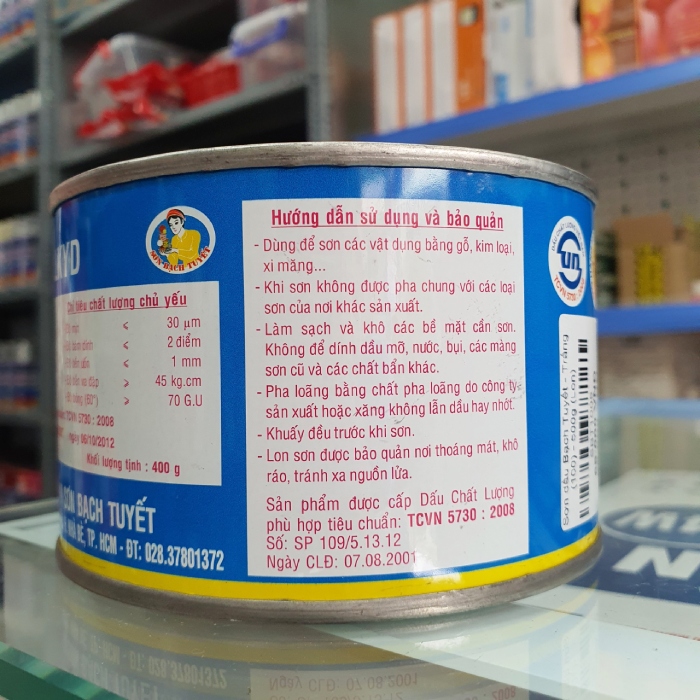 Sơn dầu Bạch Tuyết Alkyd 400g chính hãng