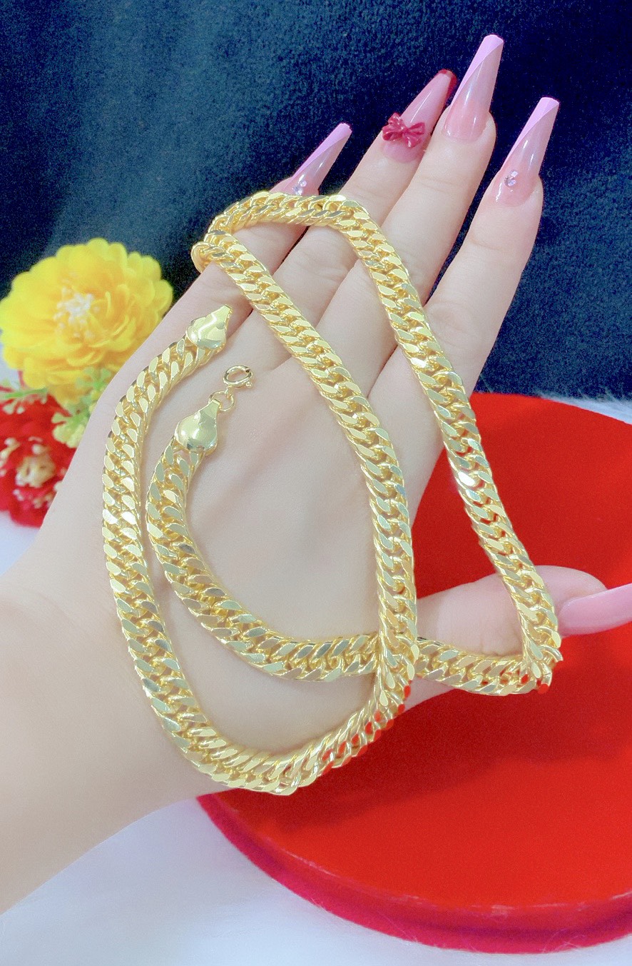 Dây chuyền nam kiểu lặc trọng lượng 1 cây mạ 24.k cao cấp