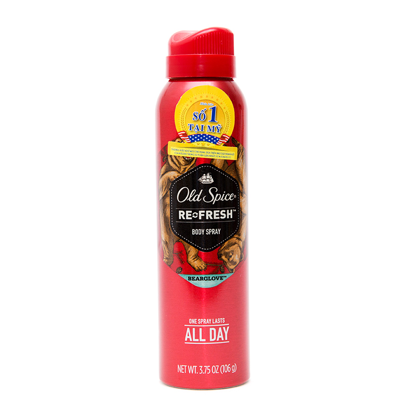 Xịt khử mùi Old Spice Bearglove 106g