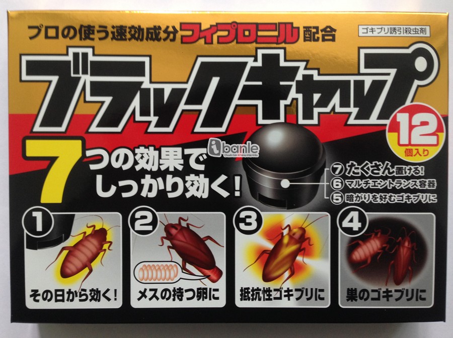 Thuốc Diệt Gián 12 Viên Của Nhật Bản,Không mùi,an toàn dễ sử dụng,xua tan nỗi lo về gián