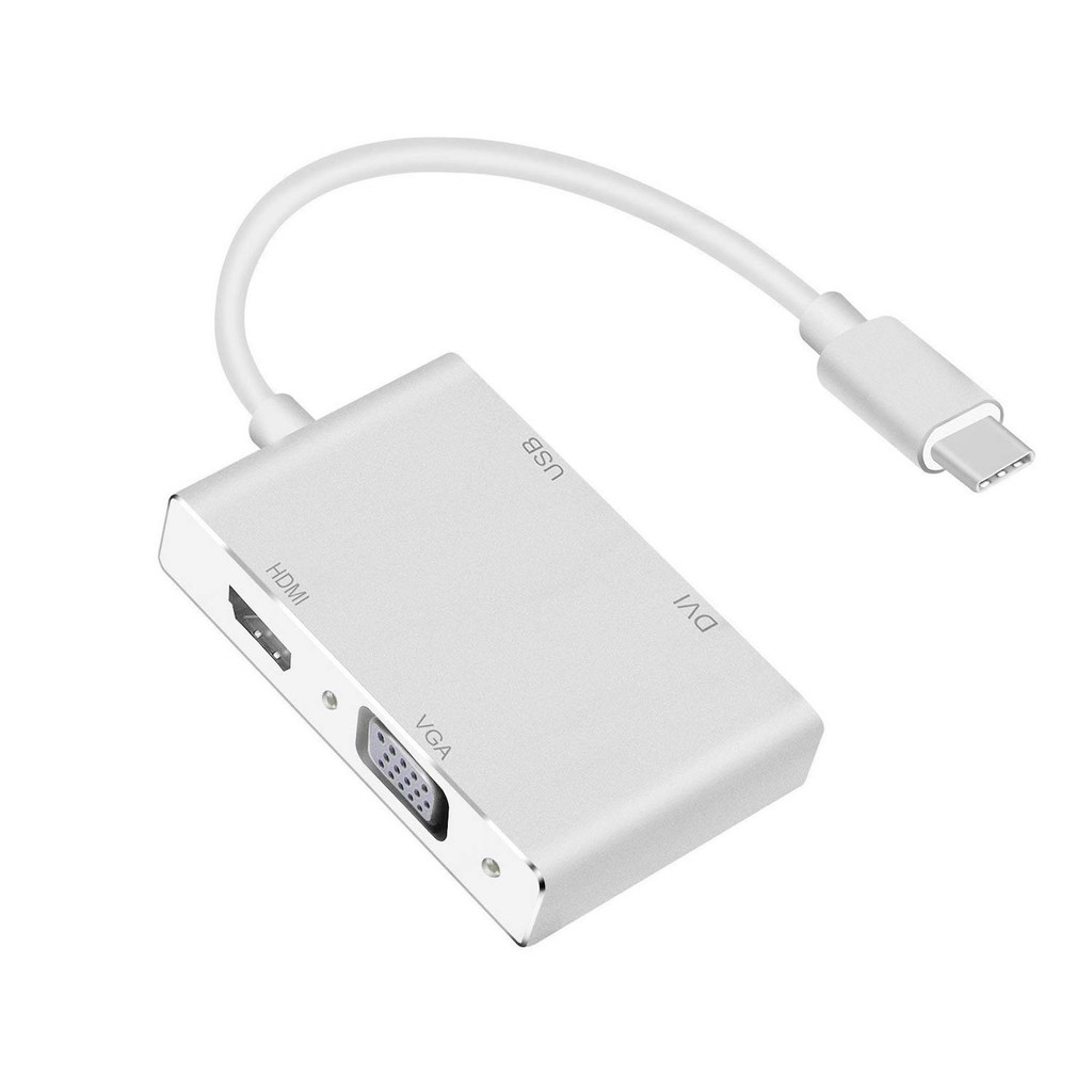 Cáp Chuyển Type-C ra HDMI, VGA, DVI, USB 3.0 - JL