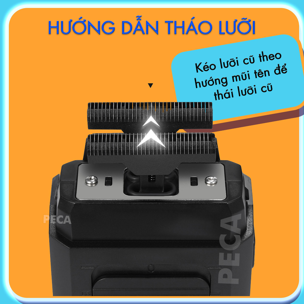 Bộ lưỡi máy cạo râu thay thế cho dòng máy cạo râu Kemei KM-1102 và KM-1102H dễ tháo lắp sử dụng