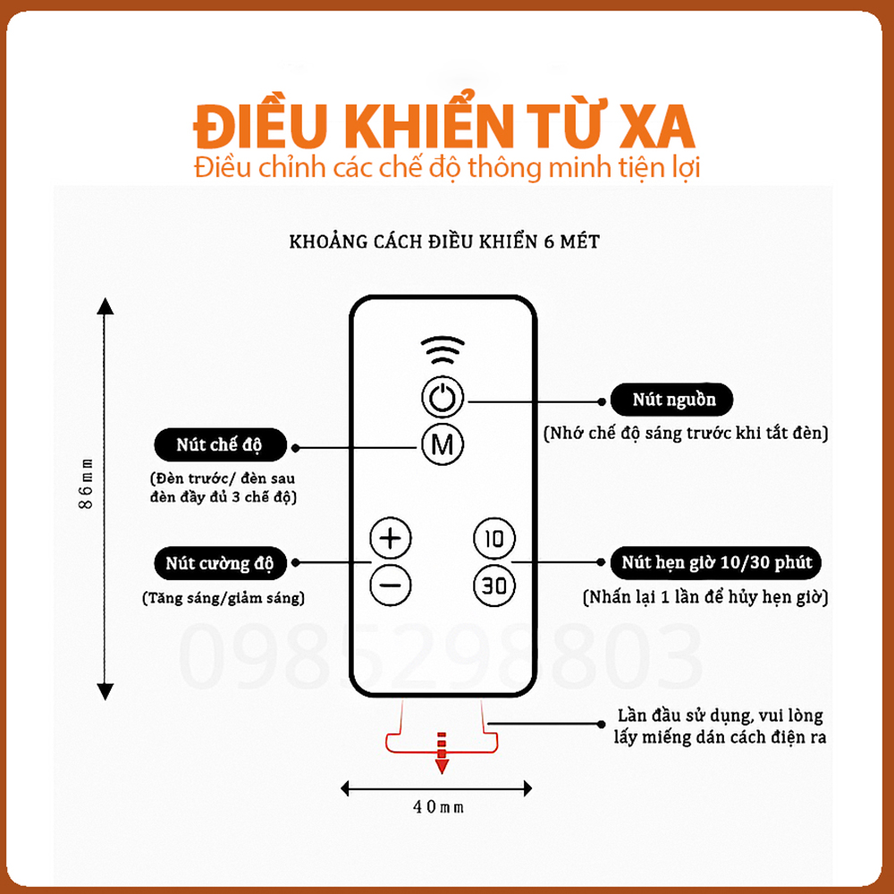 Đèn ngủ Oval cắm điện 10 cấp độ sáng có remote - đèn ngủ thông minh - hẹn giờ - 2 cổng USB sạc nhanh DRU - Hàng Chính Hãng