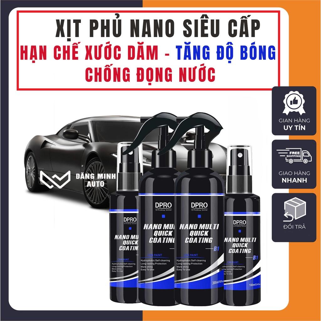 Bình Xịt Nano Ceramic Wax Phủ Nano Ô Tô Chống Nước Bẩn Xịt Bóng Xe Máy Phủ Bóng Xe Hơi ST025