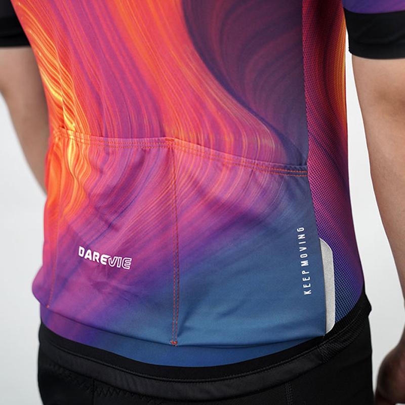 Áo Đi Xe Đạp DAREVIE Người Pro Đội Mùa Hè Pro Đội Thoáng Khí Cho Nam Áo Đi Xe Đạp Chống Tia UV Nhanh Khô MTB Đường Áo Đi Xe Đạp Color: Red Size: Asian-4XL