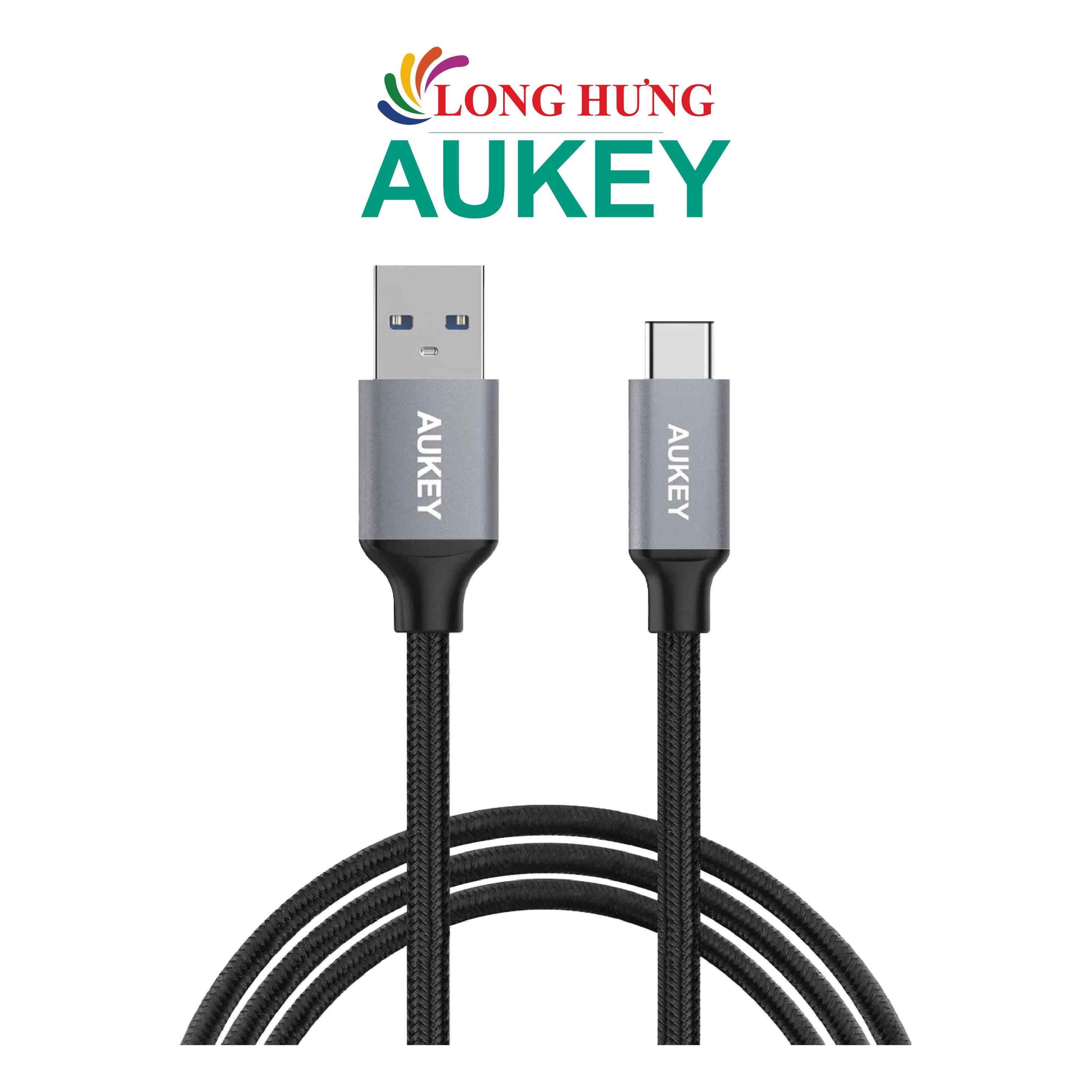 Cáp USB Type-C Aukey 1m CB-CD2 - Hàng chính hãng