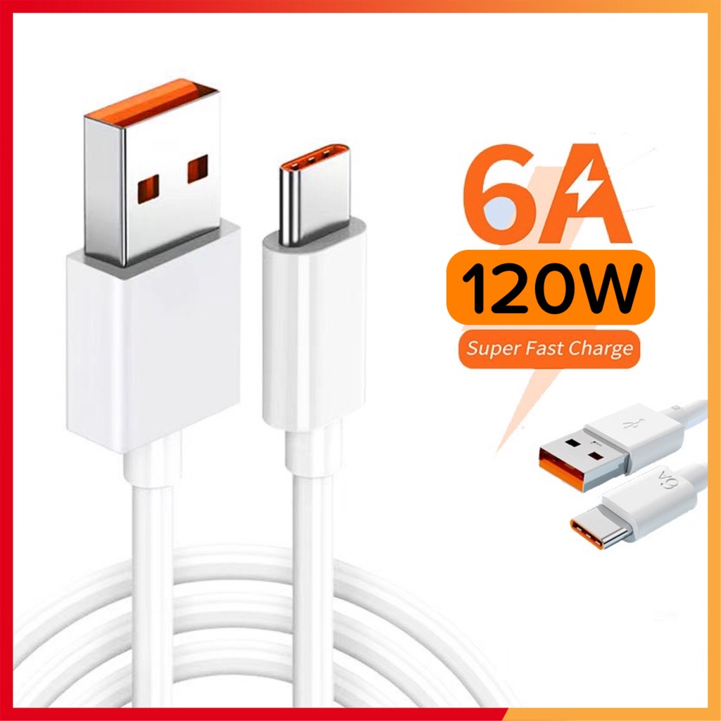 Bộ Sạc Nhanh 120W (Chuẩn) - Cáp Sạc 6A Usb Type-C Cho Xiaomi 11 Pro Xiaomi 11 Ultra Xiaomi 12 Xiaomi 13