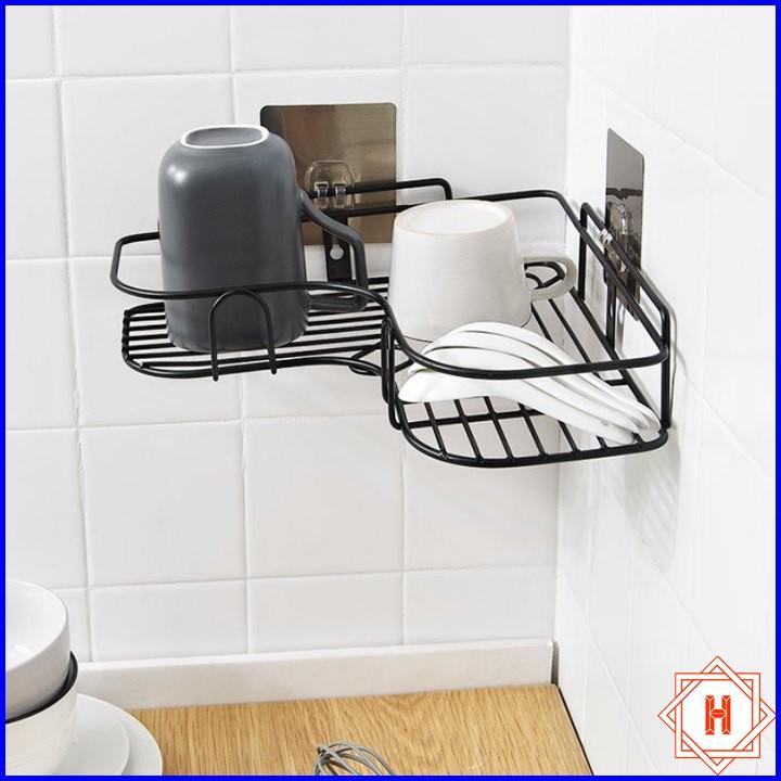 Kệ Góc Sắt Dán Tường Để Đồ Nhà Tắm Cực Chắc Chắn