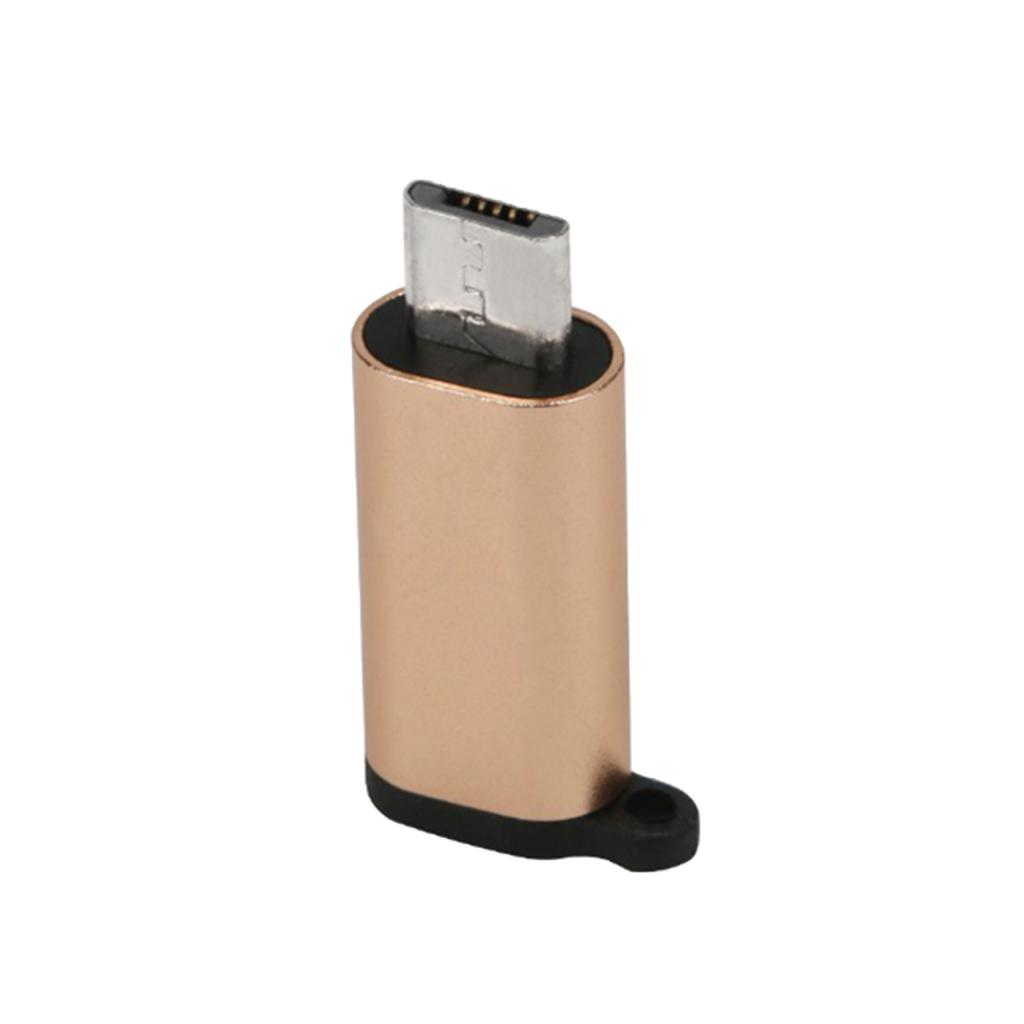 Type C Adapter With Keychain Charger To Micro USB Converter Connector