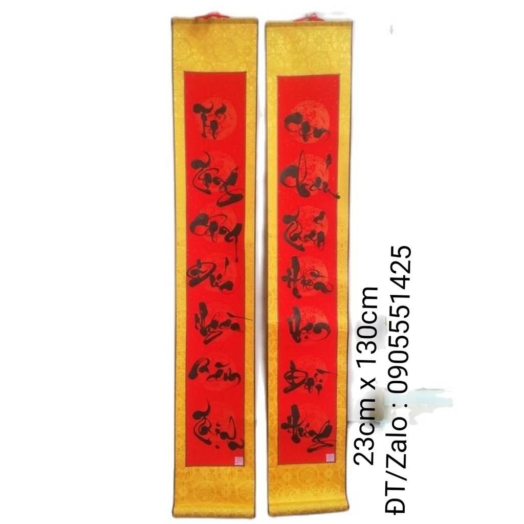Câu đối thư pháp. Quà tặng ông bà, cha mẹ, đối tác. Câu đối bàn thờ tổ tiên. Quà tết.