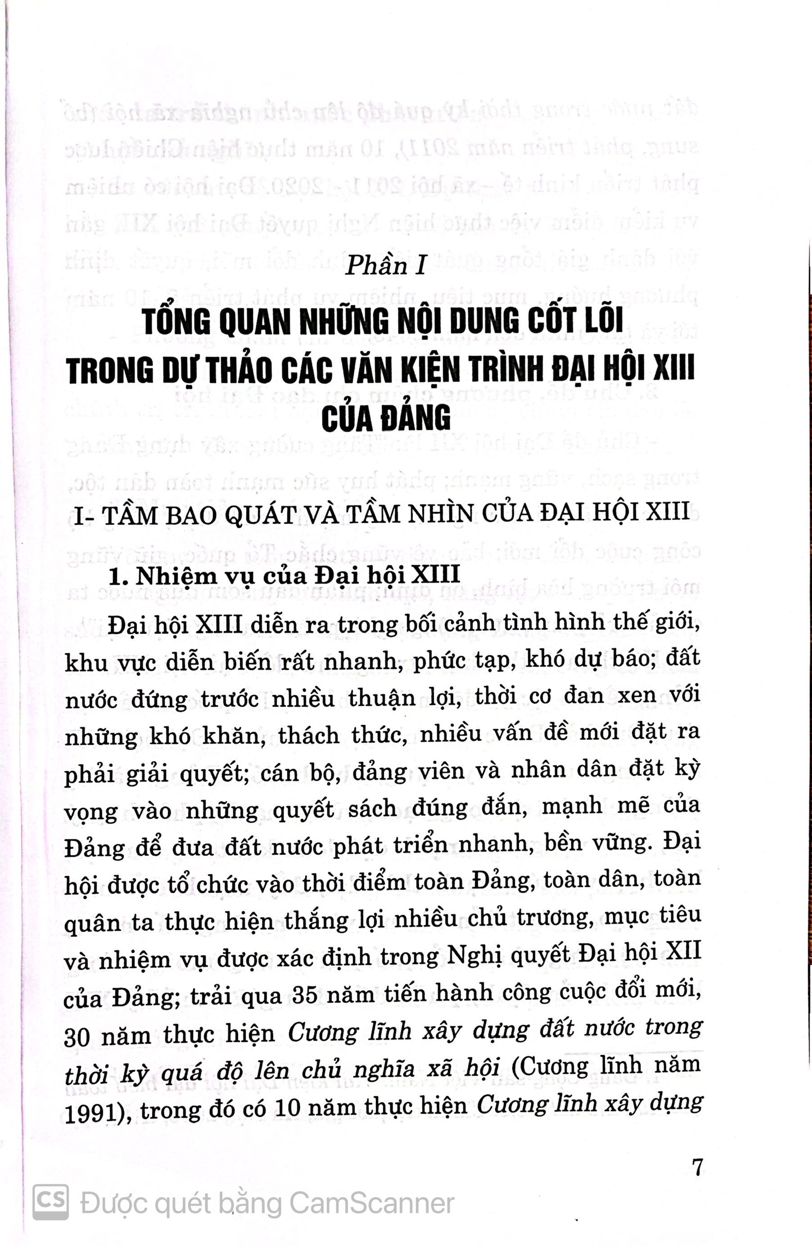 Những nội dung cốt lõi trong dự thảo các văn kiện trình Đại hội XIII của Đảng (Tài liệu phục vụ cán bộ, đảng viên nghiên cứu, thảo luận, góp ý kiến)