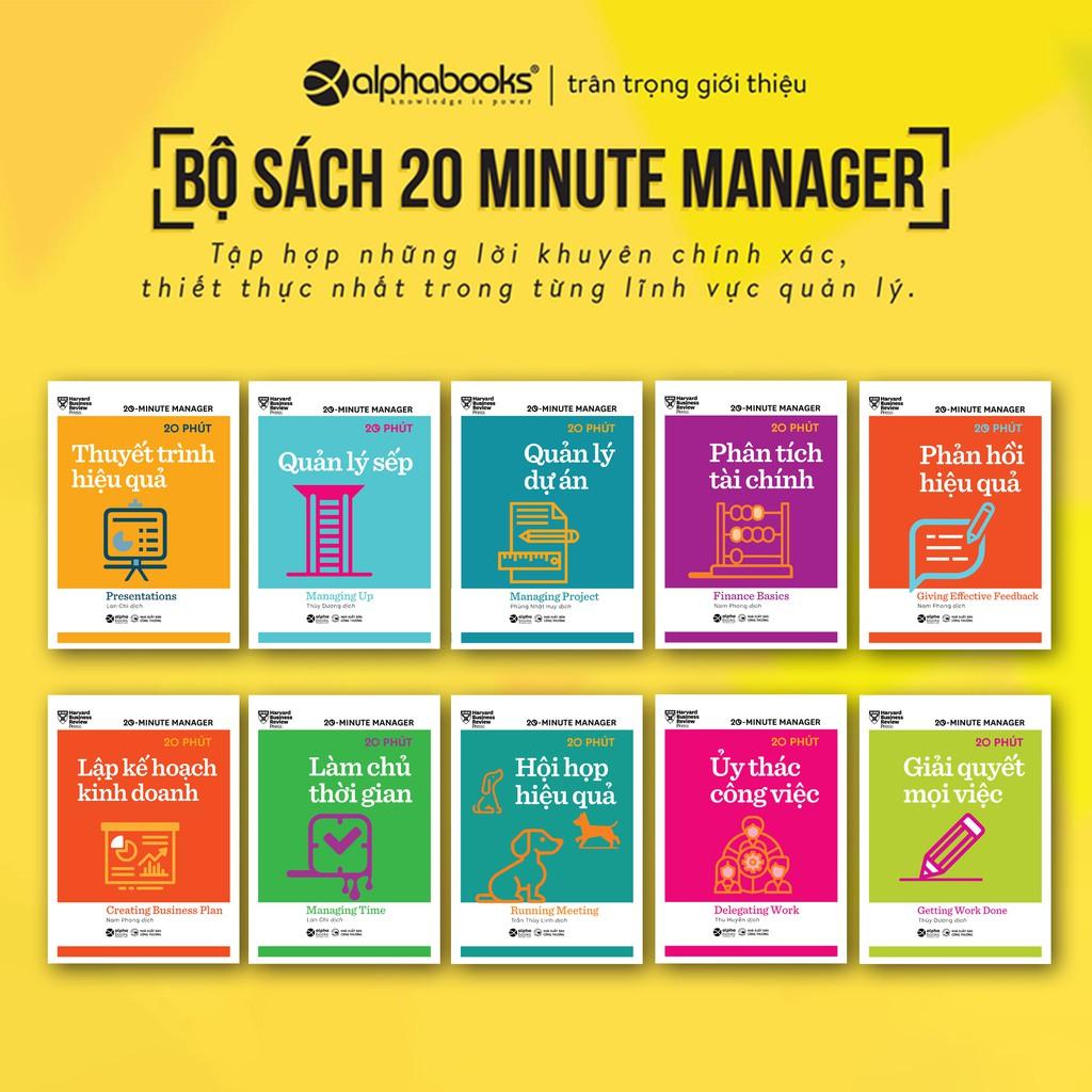 Sách HBR 20 Minute Manager - HBR 20 phút - Trọn bộ 10 cuốn tặng kèm boxset - Alphabooks - BẢN QUYỀN