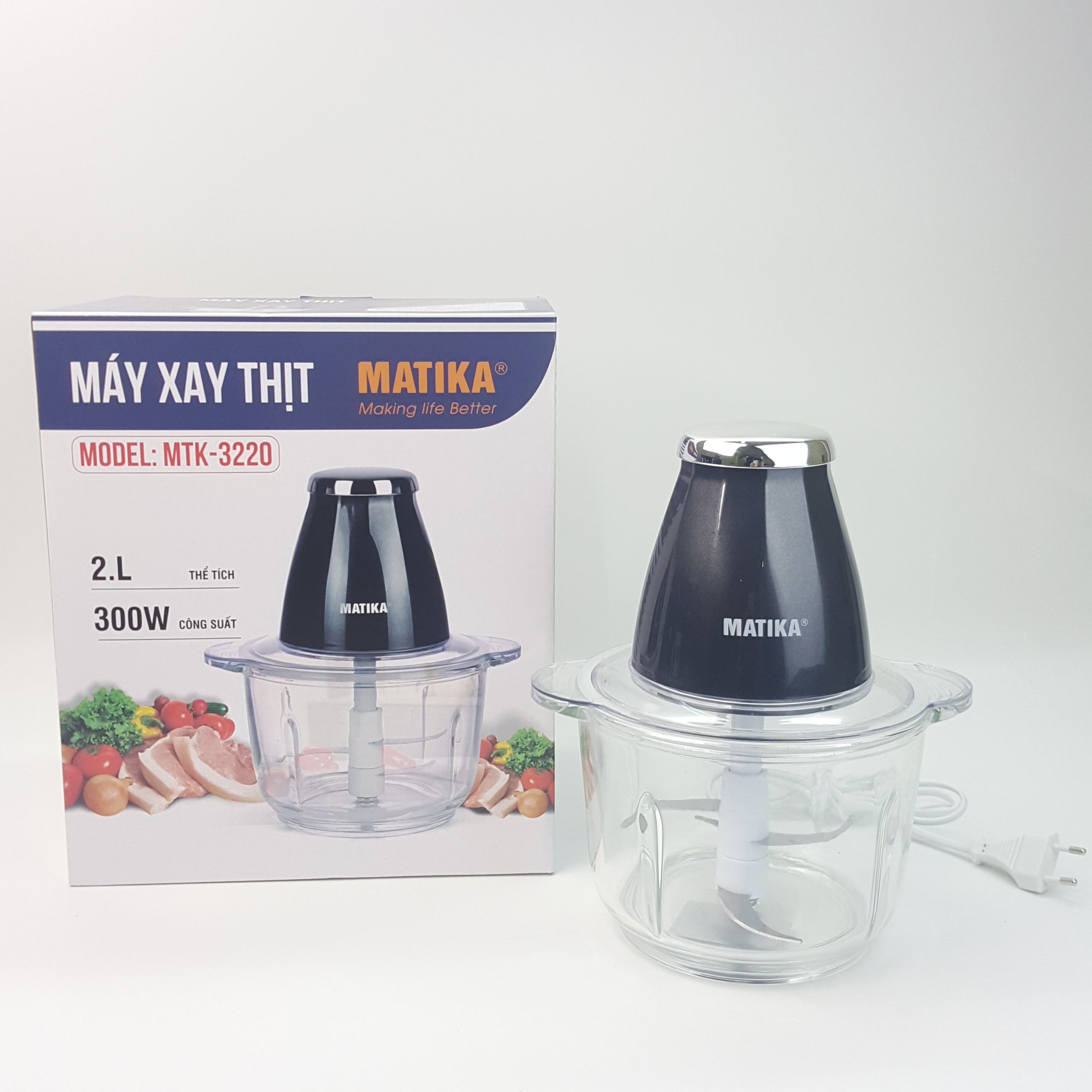 Máy xay thịt cao cấp Matika MTK-3220 - Hàng chính hãng