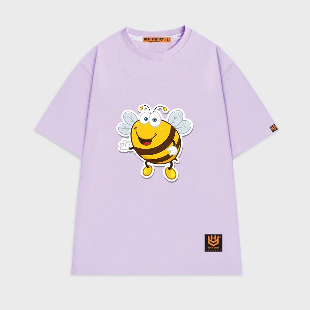 Áo thun unisex hình chú Ong vàng dễ thương Bee shirt áo thun tay