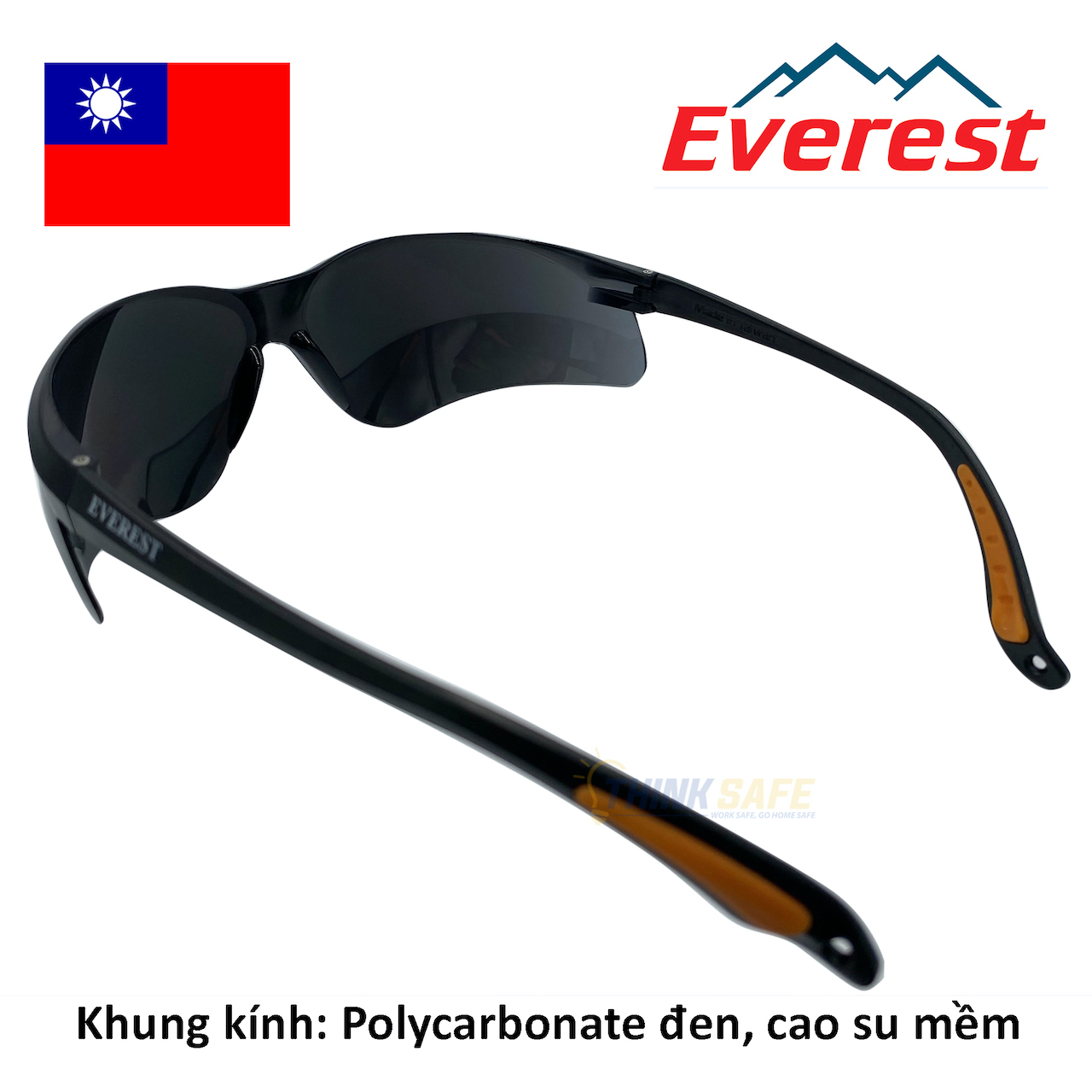 Kính bảo hộ Everest Ev202 Kính chống bụi, chống đọng sương, chống tia UV, bảo vệ mắt khi đi xe máy - EV202 Smoke Anti Fog