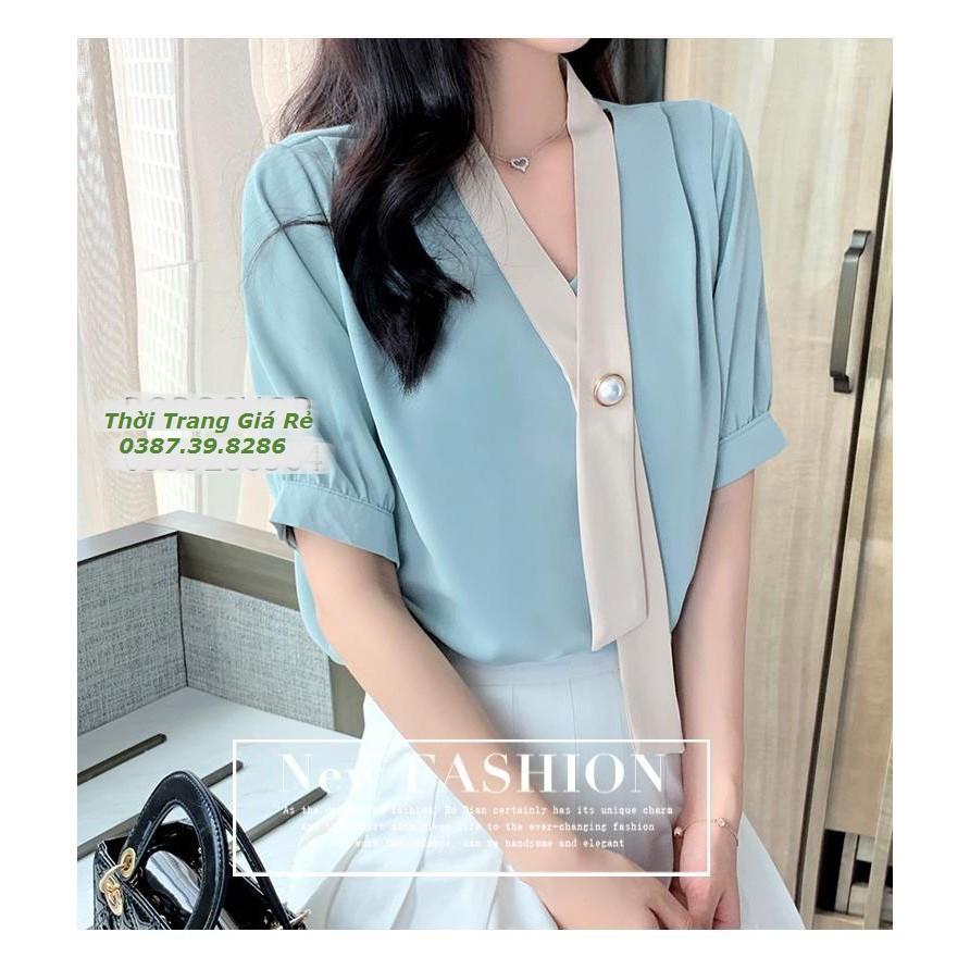 ÁO CỔ PHỐI MÀU XINH XẮN