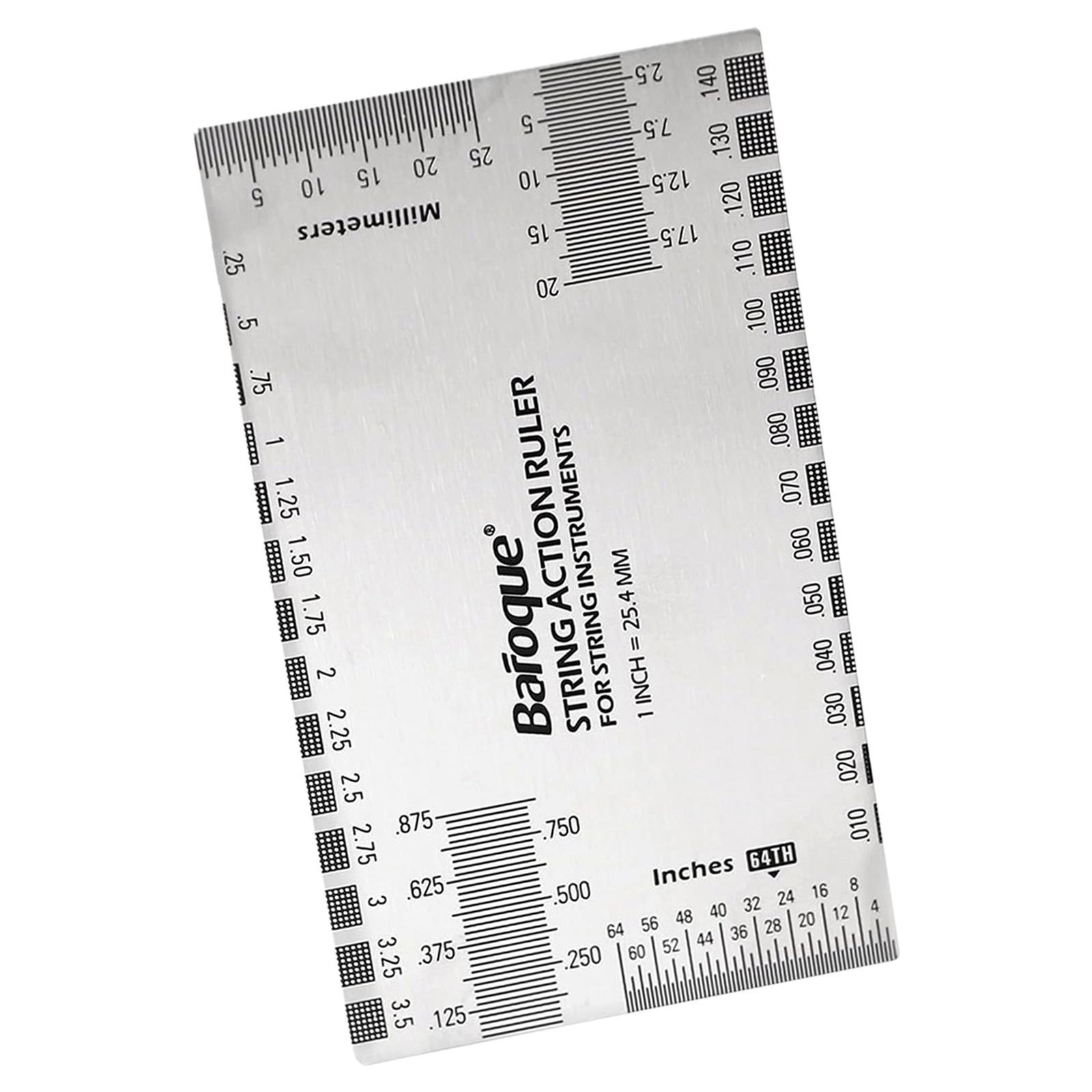 String Action Gauge Ruler Measuring Tool for Mandolin Ukulele