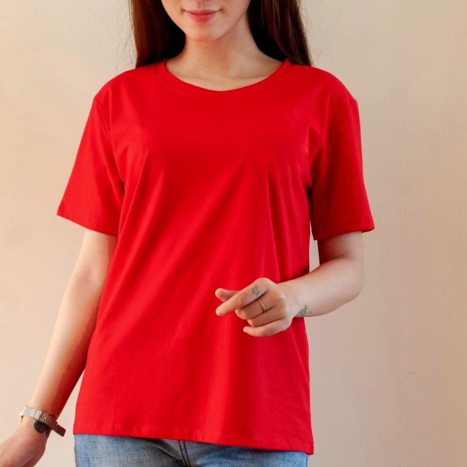 Áo Thun Màu Đỏ Tươi Tắn Đủ Size Cho Cả Gia Đình