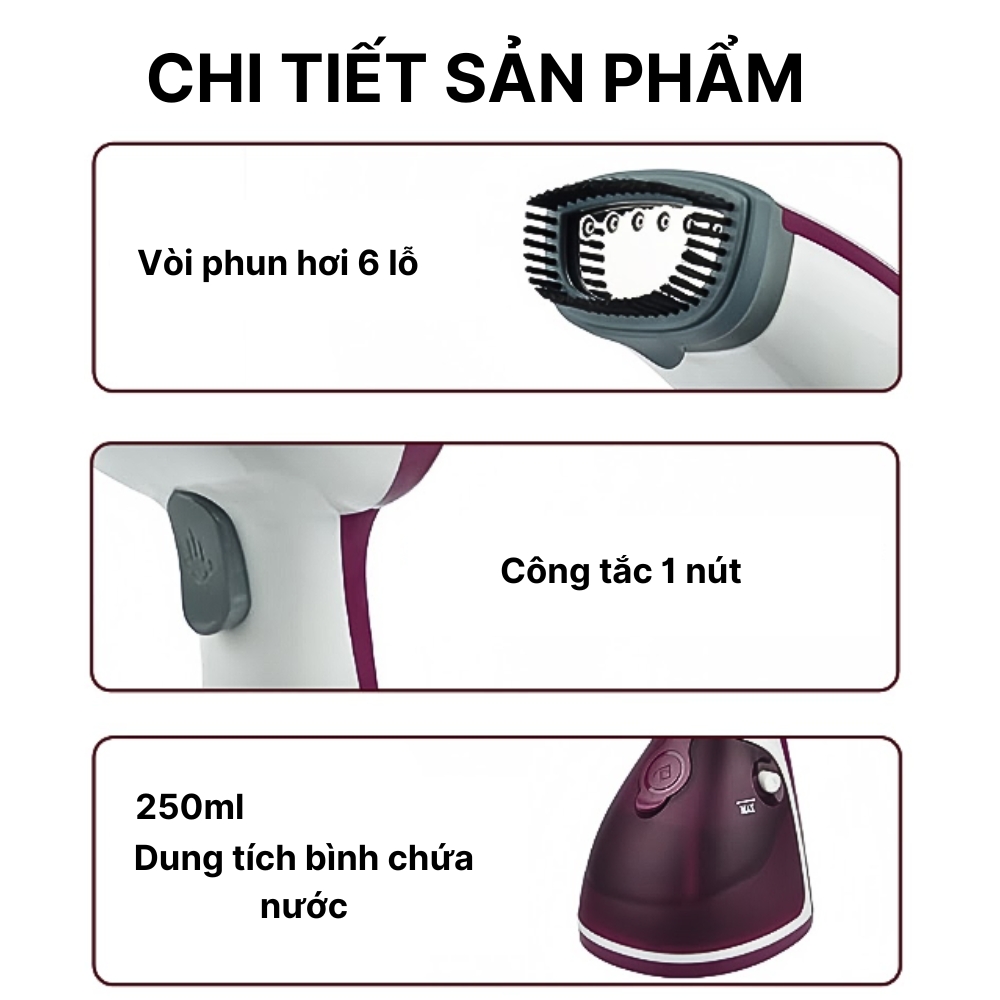 Bàn Là Hơi Nước Cầm Tay SOKANY 1200W đứng AJ-2205, Là Phẳng, Khử Mùi, Diệt Vi Khuẩn, Là Được Mọi Chất Vải - HÀNG CHÍNH HÃNG - DELIYA