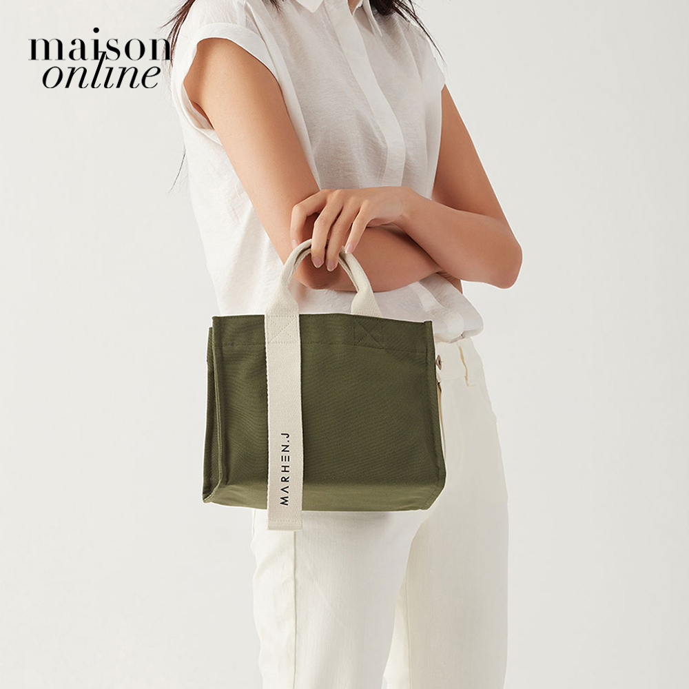 Marhen.J - Túi đeo vai chữ nhật vải bố Rico Mini MJ19BRCOMN-KH