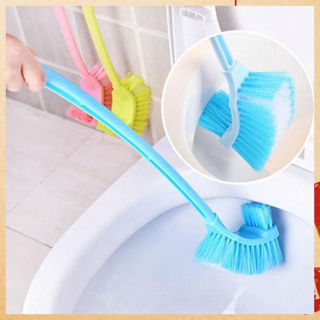 Chổi Cọ Nhà Vệ SInh 2 Đầu Tiện Ích - Đánh Bay Mọi Vết Bẩn