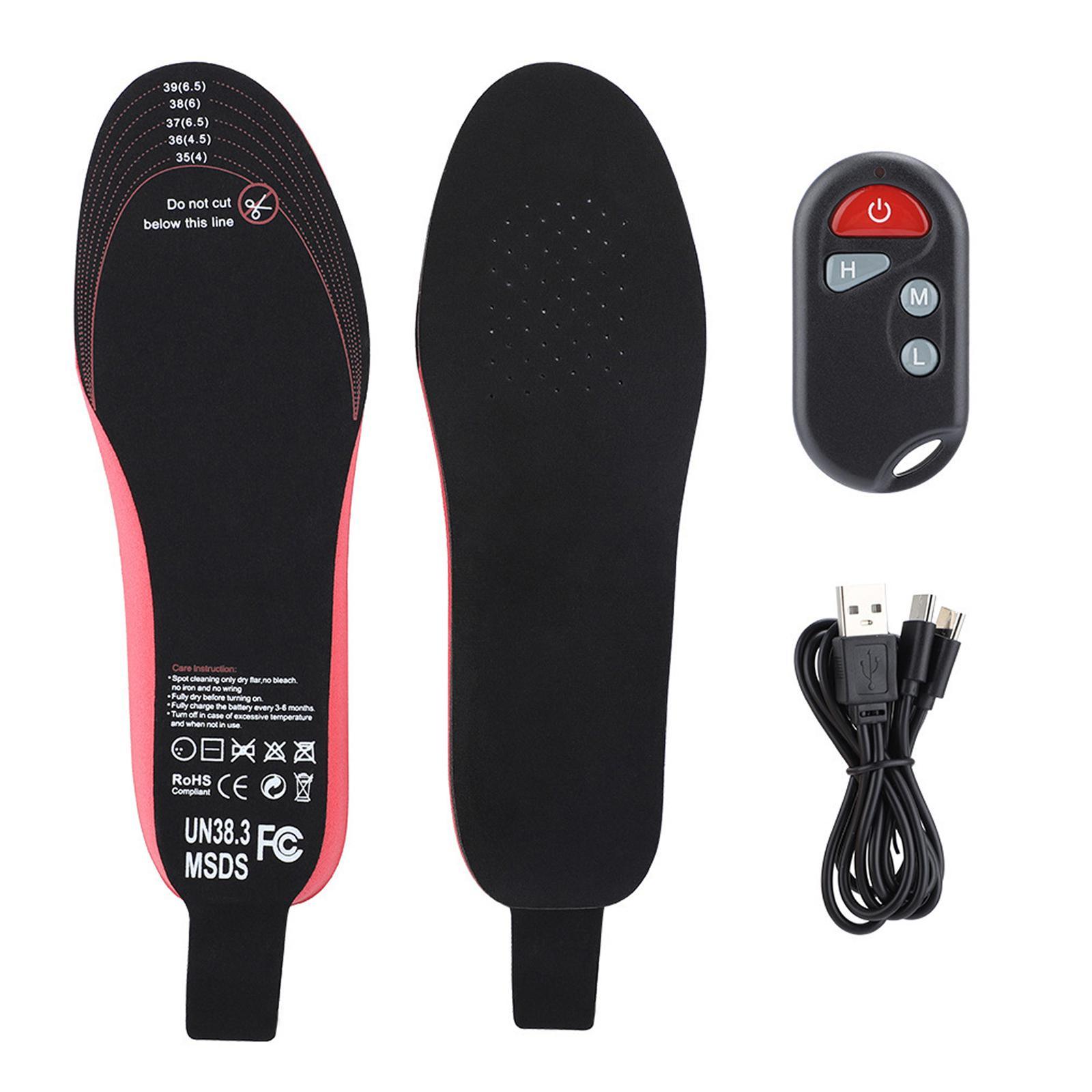 2100mAh Electric Heated Insoles Rechargeable for Outdoor Sports Camping